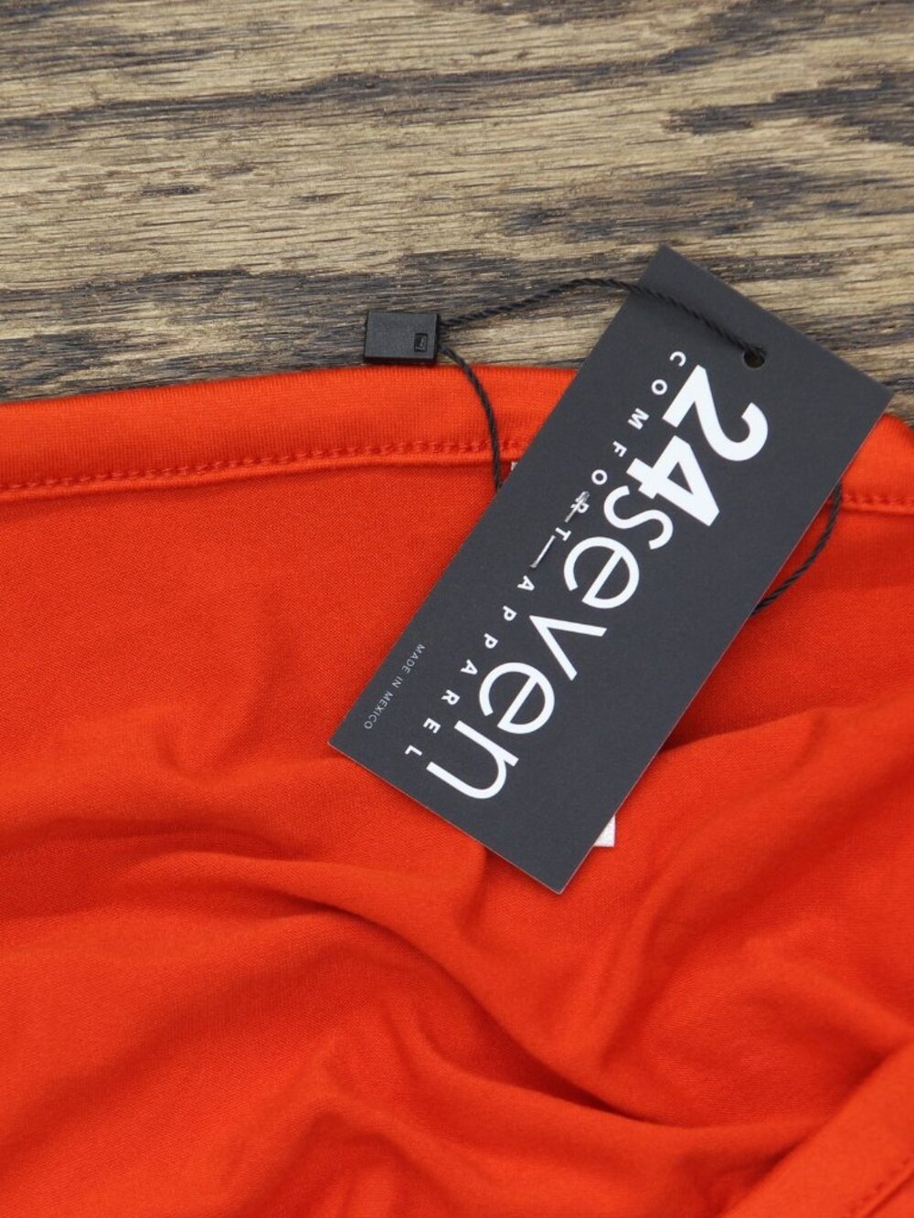 24/7 Comfort Apparel Orange 24Seven Comfort Apparel Round Neck Knit Sz XL - Picture 3 of 5